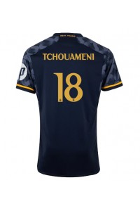 Fotbalové Dres Real Madrid Aurelien Tchouameni #18 Venkovní Oblečení 2023-24 Krátký Rukáv